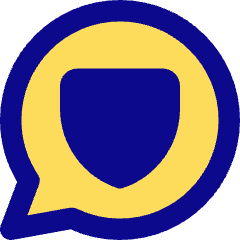 Chat Bubble Oval Protect Icon from Core Pop Set