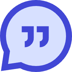 Chat Bubble Oval Quotation Icon from Sharp Duo Set