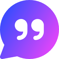 Chat Bubble Oval Quotation Icon from Core Gradient Set