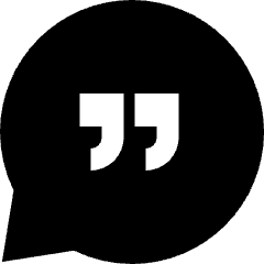 Chat Bubble Oval Quotation Icon from Sharp Solid Set