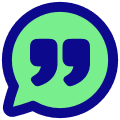 Chat Bubble Oval Quotation Icon from Plump Pop Set