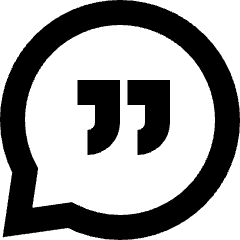 Chat Bubble Oval Quotation Icon from Sharp Remix Set