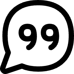 Chat Bubble Oval Quotation Icon from Flex Line Set