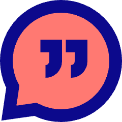 Chat Bubble Oval Quotation Icon from Sharp Pop Set