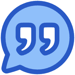 Chat Bubble Oval Quotation Icon from Plump Duo Set