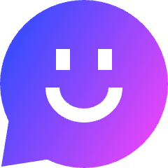 Chat Bubble Oval Smiley 1 Icon from Sharp Gradient Set