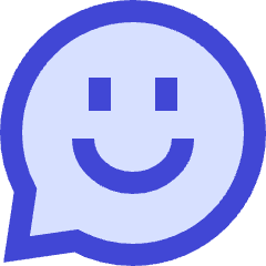 Chat Bubble Oval Smiley 1 Icon from Sharp Duo Set