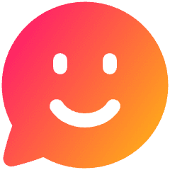 Chat Bubble Oval Smiley 1 Icon from Plump Gradient Set
