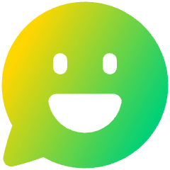 Chat Bubble Oval Smiley 2 Icon from Plump Gradient Set