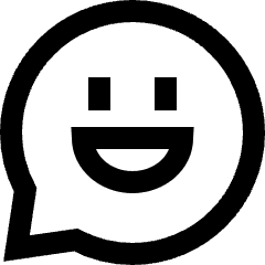 Chat Bubble Oval Smiley 2 Icon from Sharp Line Set