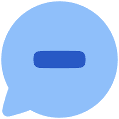 Chat Bubble Oval Subtract Icon from Plump Flat Set