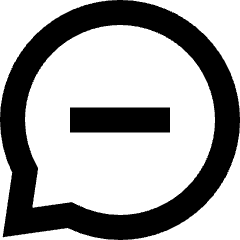 Chat Bubble Oval Subtract Icon from Sharp Remix Set