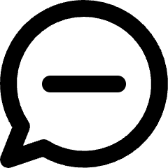 Chat Bubble Oval Subtract Icon from Micro Line Set