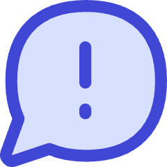 Chat Bubble Oval Warning Icon from Flex Duo Set