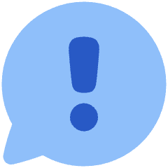 Chat Bubble Oval Warning Icon from Plump Flat Set