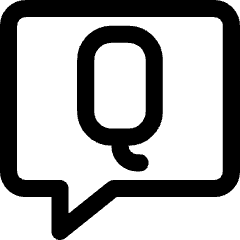 Chat Bubble Question Icon from Core Line Set