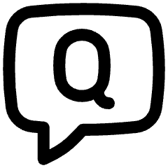 Chat Bubble Question Icon from Flex Line Set