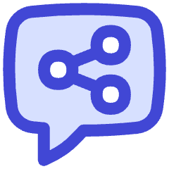 Chat Bubble Share Reviews Icon from Flex Duo Set