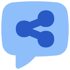 Chat Bubble Share Reviews Icon from Flex Flat Set