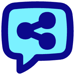 Chat Bubble Share Reviews Icon from Flex Pop Set