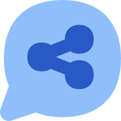 Chat Bubble Share Reviews Circle Icon from Flex Flat Set