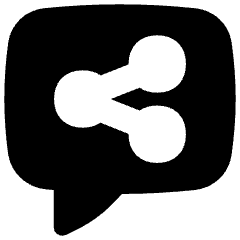 Chat Bubble Share Reviews Icon from Flex Solid Set