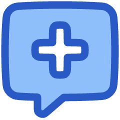Chat Bubble Square Add Icon from Plump Duo Set
