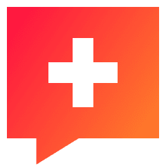 Chat Bubble Square Add Icon from Sharp Gradient Set