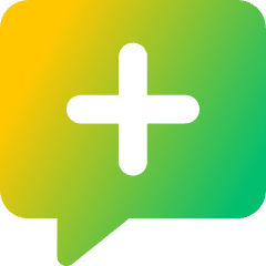 Chat Bubble Square Add Icon from Core Gradient Set