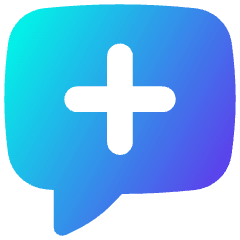 Chat Bubble Square Add Icon from Flex Gradient Set