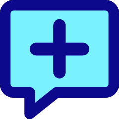 Chat Bubble Square Add Icon from Core Pop Set