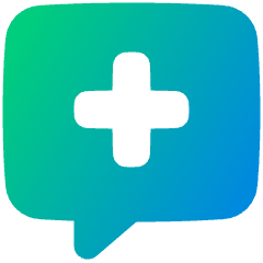 Chat Bubble Square Add Icon from Plump Gradient Set