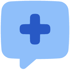 Chat Bubble Square Add Icon from Plump Flat Set
