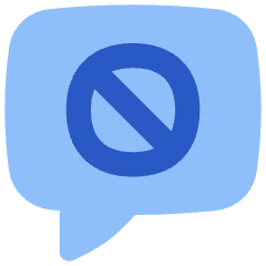 Chat Bubble Square Block Icon from Flex Flat Set