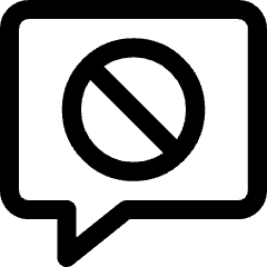 Chat Bubble Square Block Icon from Core Line Set