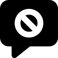 Chat Bubble Square Block Icon from Micro Solid Set