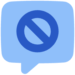 Chat Bubble Square Block Icon from Plump Flat Set