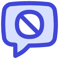 Chat Bubble Square Block Icon from Flex Duo Set