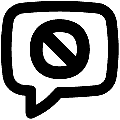 Chat Bubble Square Block Icon from Flex Remix Set