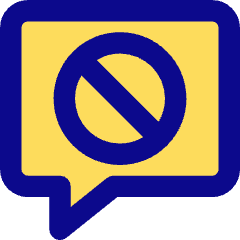 Chat Bubble Square Block Icon from Core Pop Set