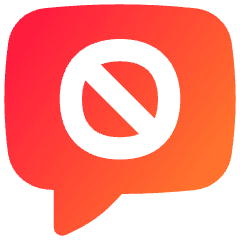 Chat Bubble Square Block Icon from Flex Gradient Set