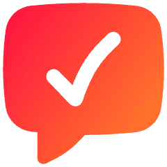 Chat Bubble Square Check Icon from Flex Gradient Set