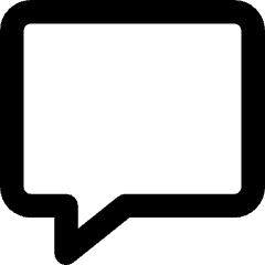 Chat Bubble Square Icon from Core Remix Set