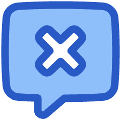 Chat Bubble Square Delete Icon from Plump Duo Set