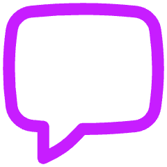 Chat Bubble Square Icon from Flex Neon Set