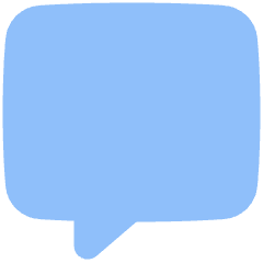 Chat Bubble Square Icon from Plump Flat Set