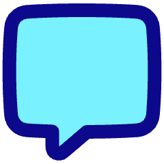 Chat Bubble Square Icon from Plump Pop Set