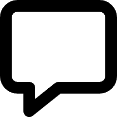 Chat Bubble Square Icon from Micro Line Set