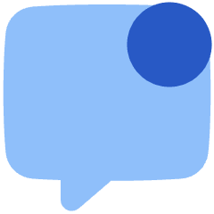 Chat Bubble Square Notification Icon from Plump Flat Set