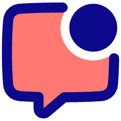 Chat Bubble Square Notification Icon from Plump Pop Set
